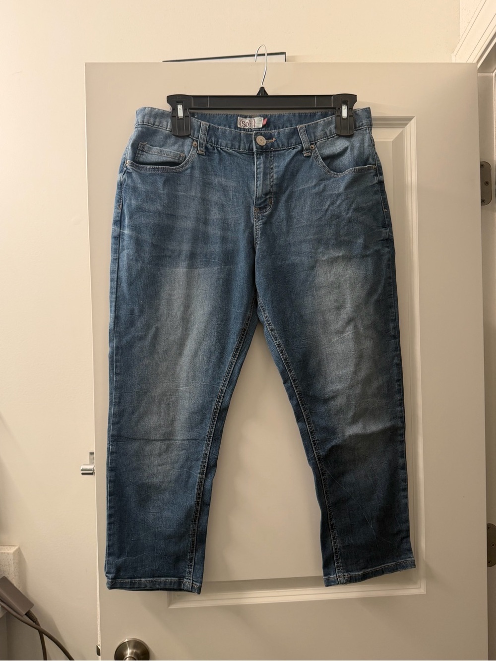 SO Women's Capris  - Faded Blue Wash
